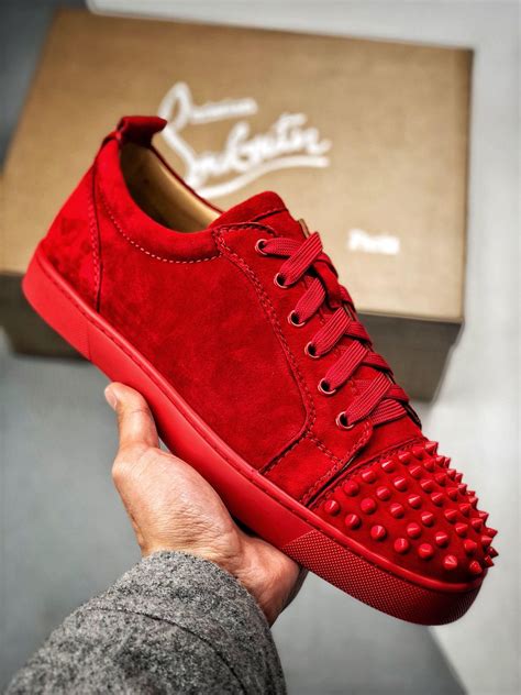 louis vuitton red bottoms mens measure foot|christian louboutin men's low top.